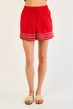 Glitter Double Striped Shorts
