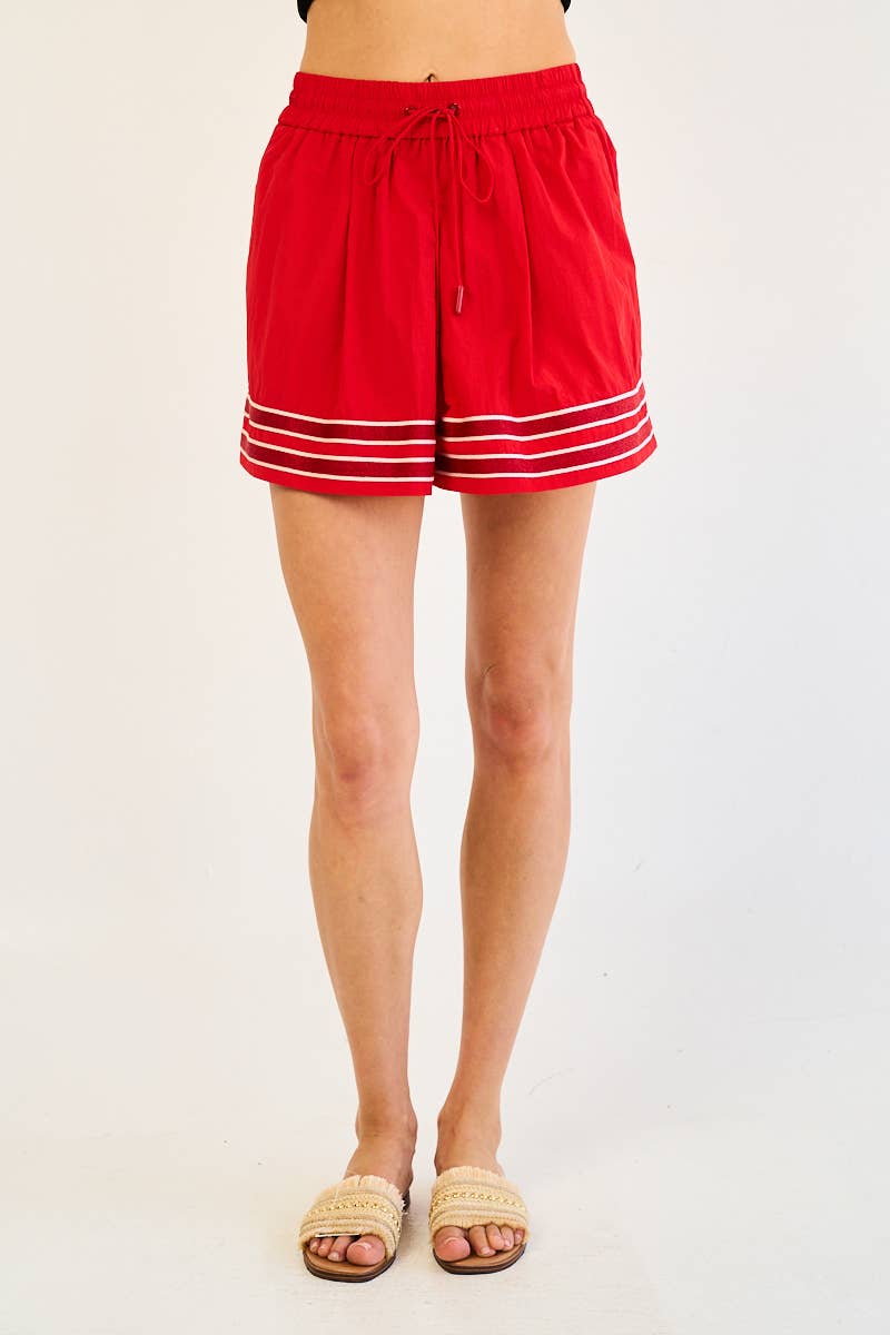 Glitter Double Striped Shorts