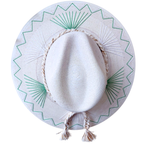 Mallorca Green & White Hat