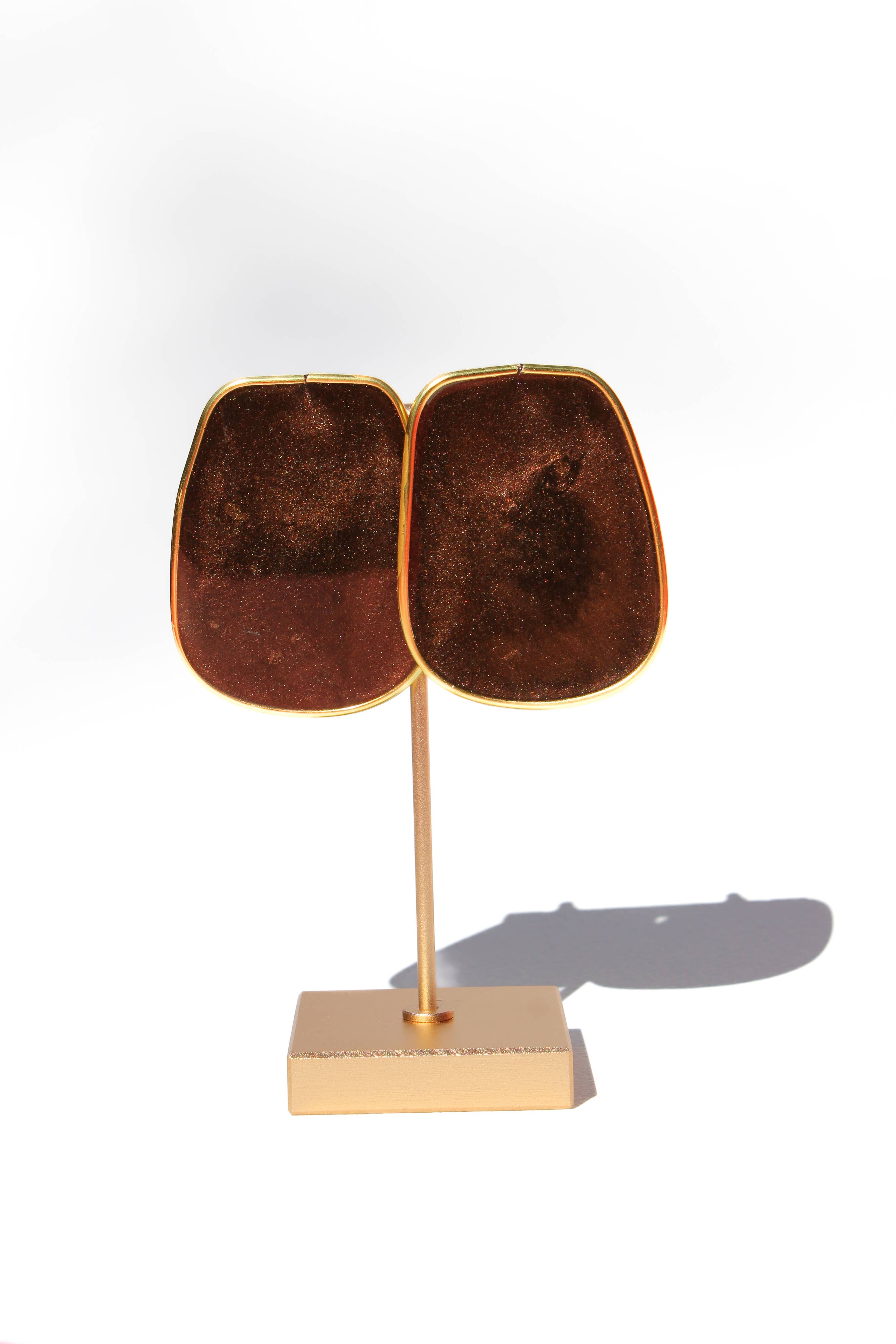 The Celia Earrings- Brown