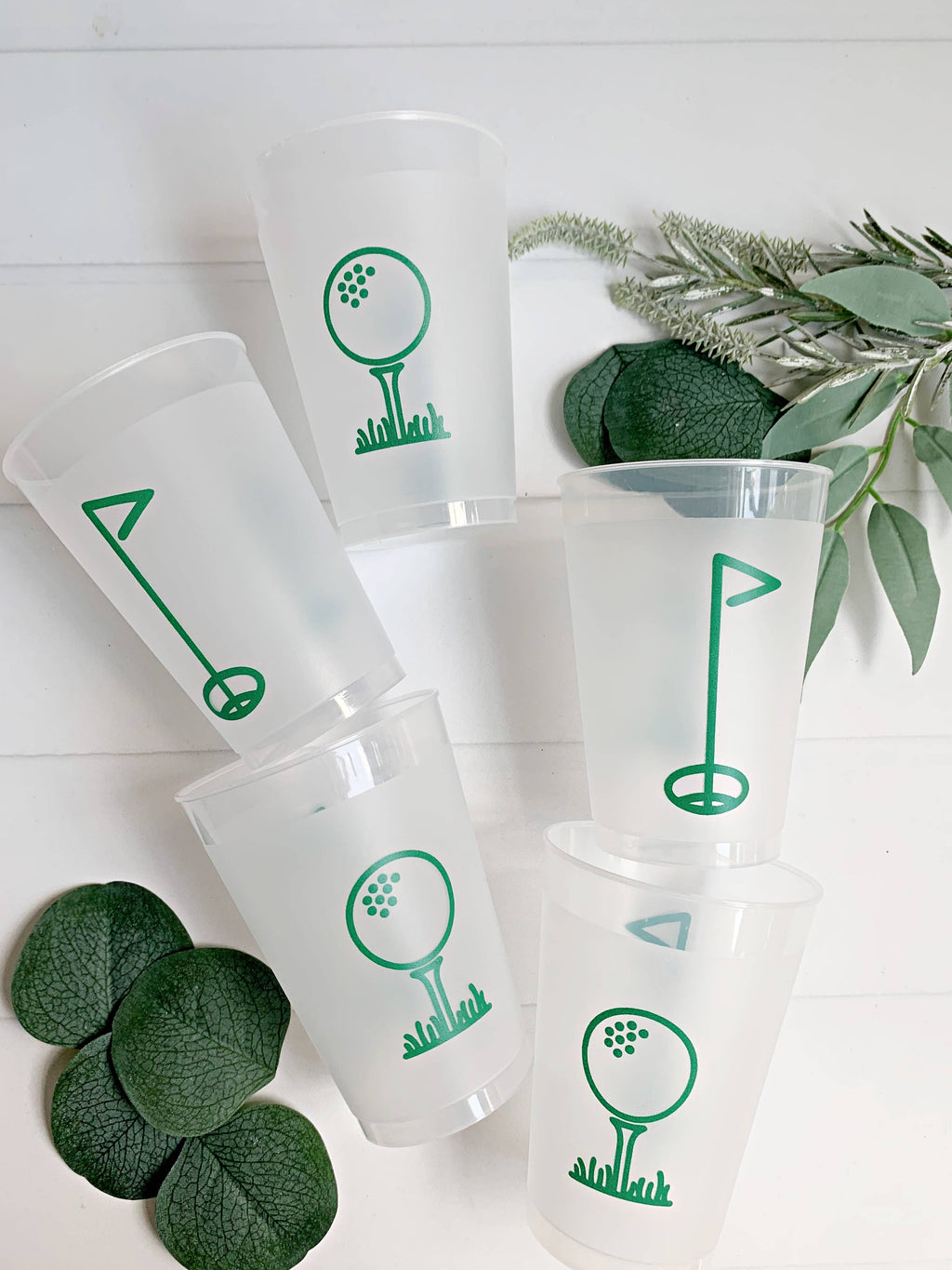 Golf Tee Frosted Party Cups