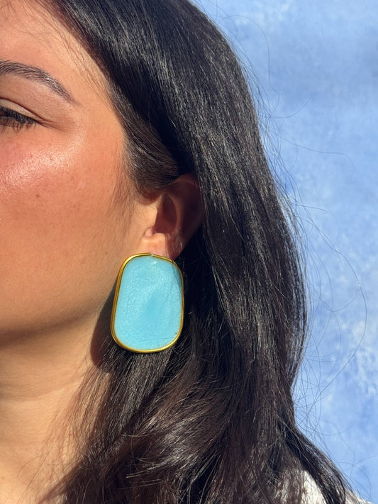 The Celia Earrings- Blue