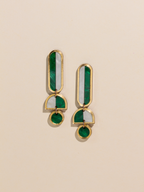 Lanie - Green Dangle Earrings