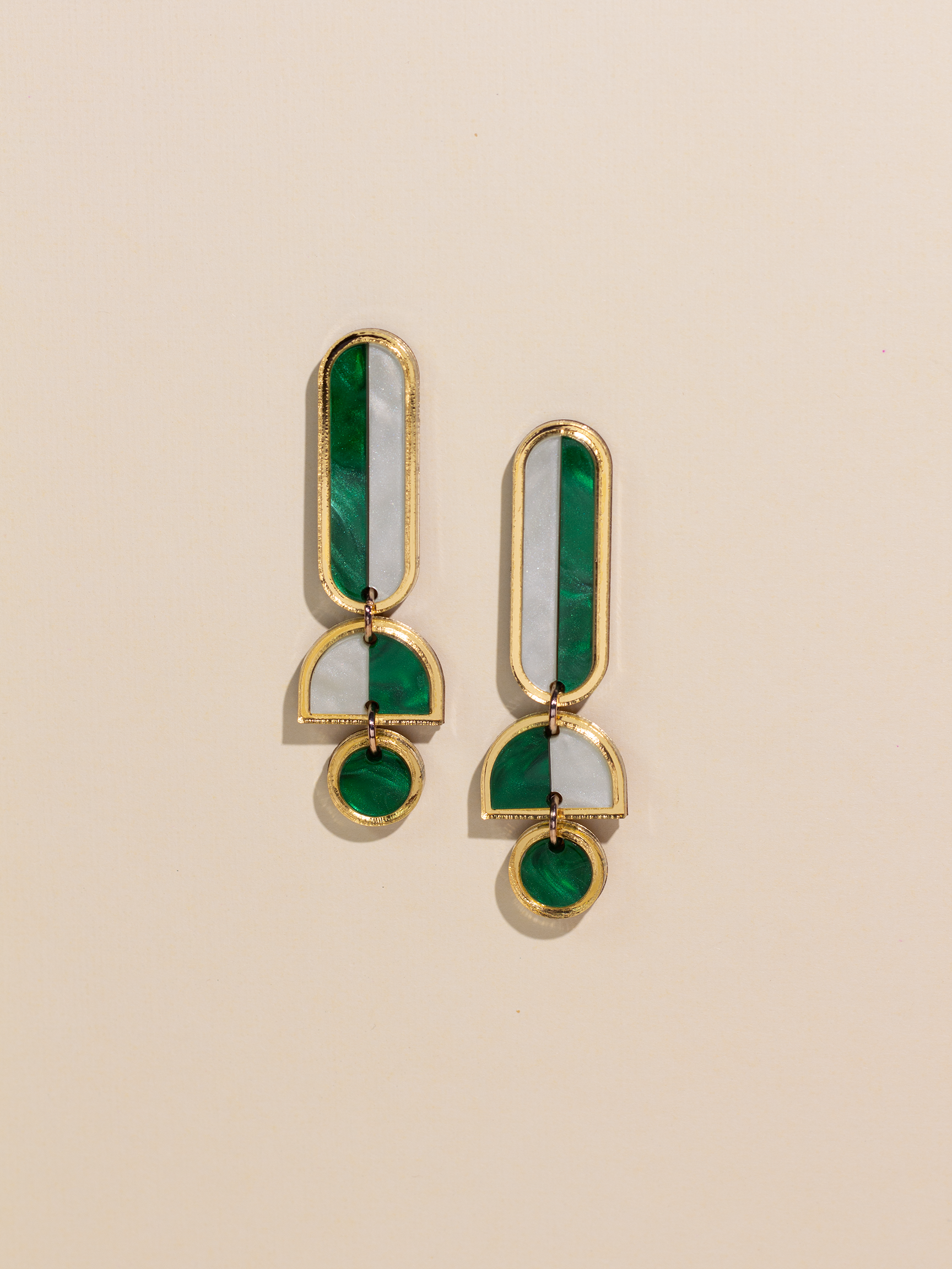 Lanie - Green Dangle Earrings