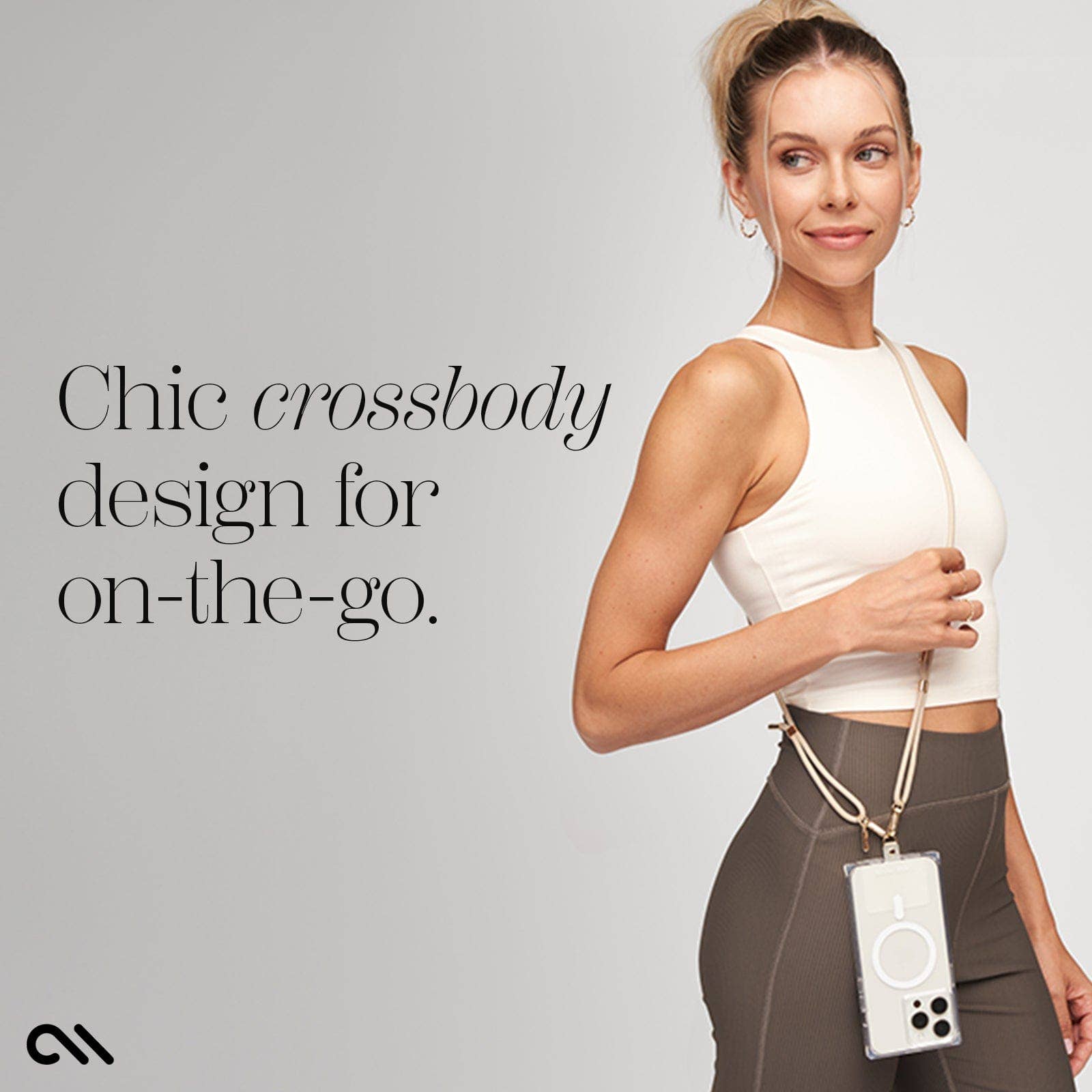 The Beige Rope Phone Crossbody