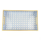 Blue Cane Vanity Tray