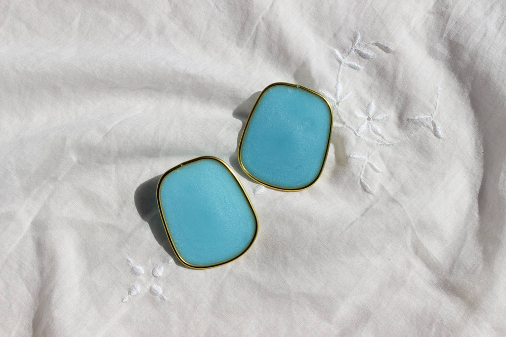 The Celia Earrings- Blue