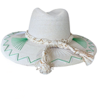 Mallorca Green & White Hat