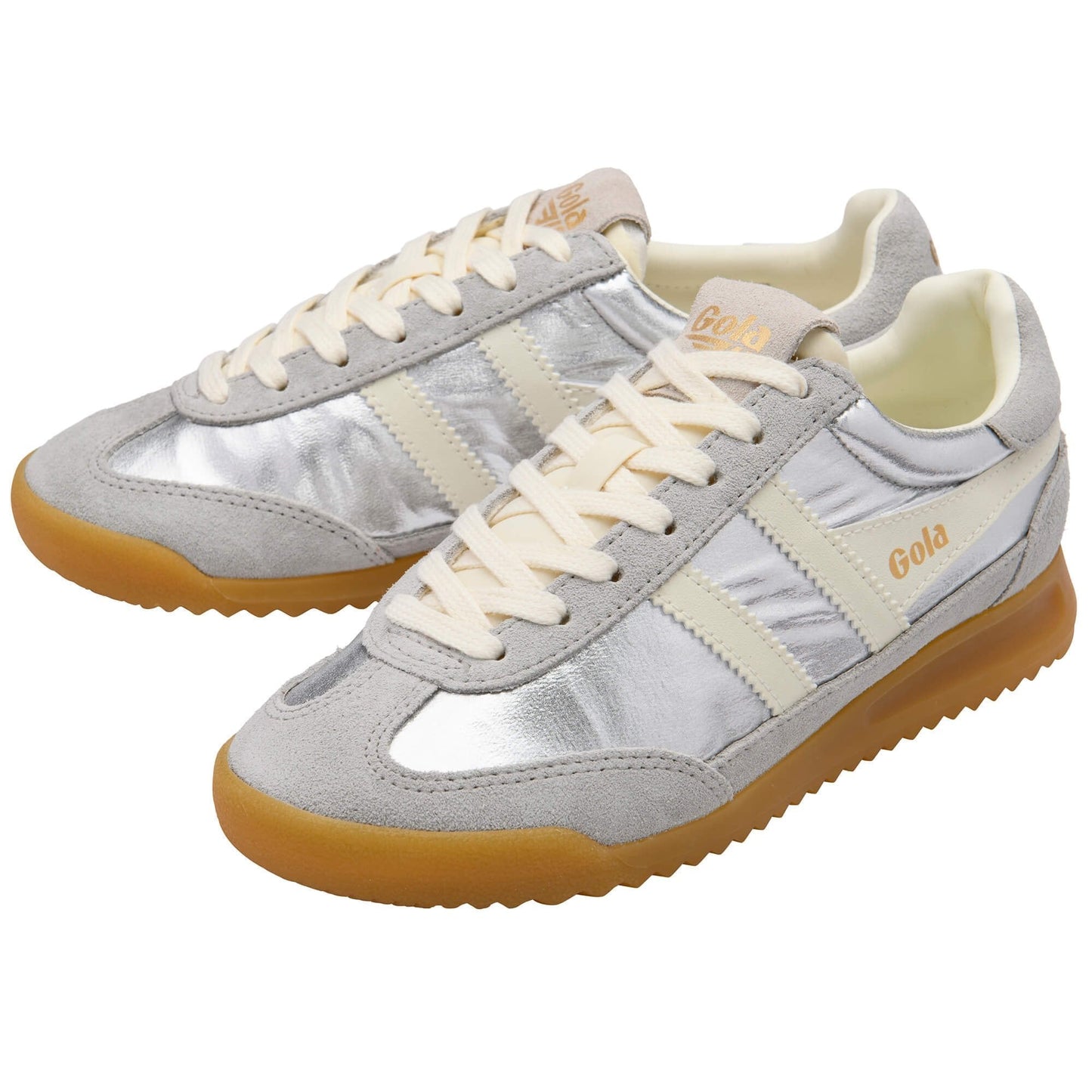 Gola Firefly Metallic Sneakers-Silver